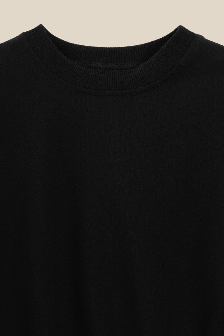 Світшот однотонний для дівчинки LAWA GBC02322 122 см Чорний shop (2000991050839)  Фото №0