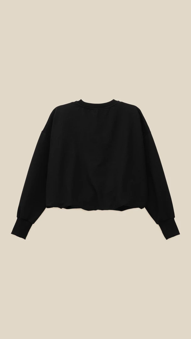 Світшот однотонний жіночий LAWA WTC02474 L Чорний shop (2000999427671)  Фото №2