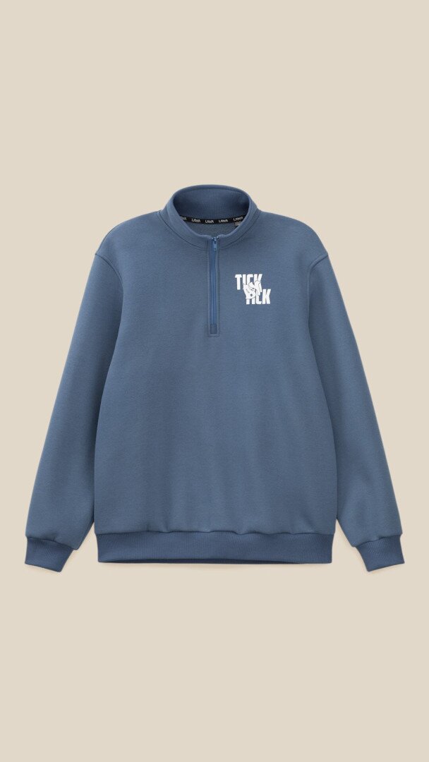 Світшот з принтом чоловічий LAWA P-MB02353 S Сіро-синій shop (2000999388491)