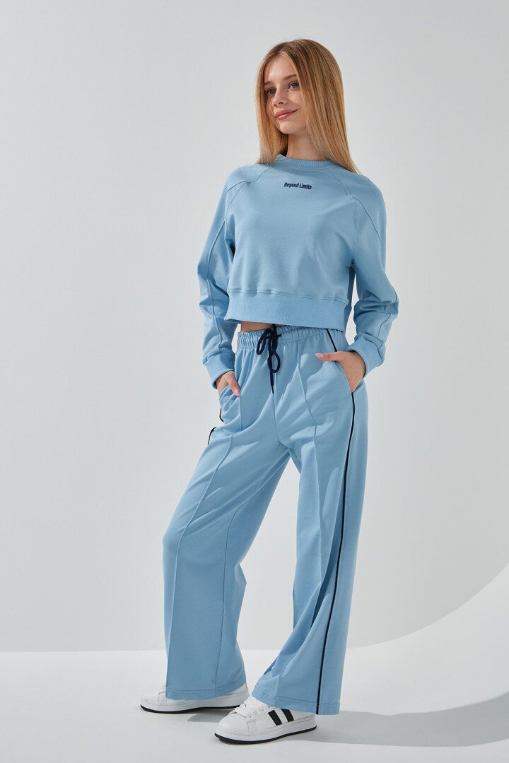 Світшот з принтом для дівчинки LAWA P-GB02317 122 см Блакитний shop (2000991069046)  Фото №2
