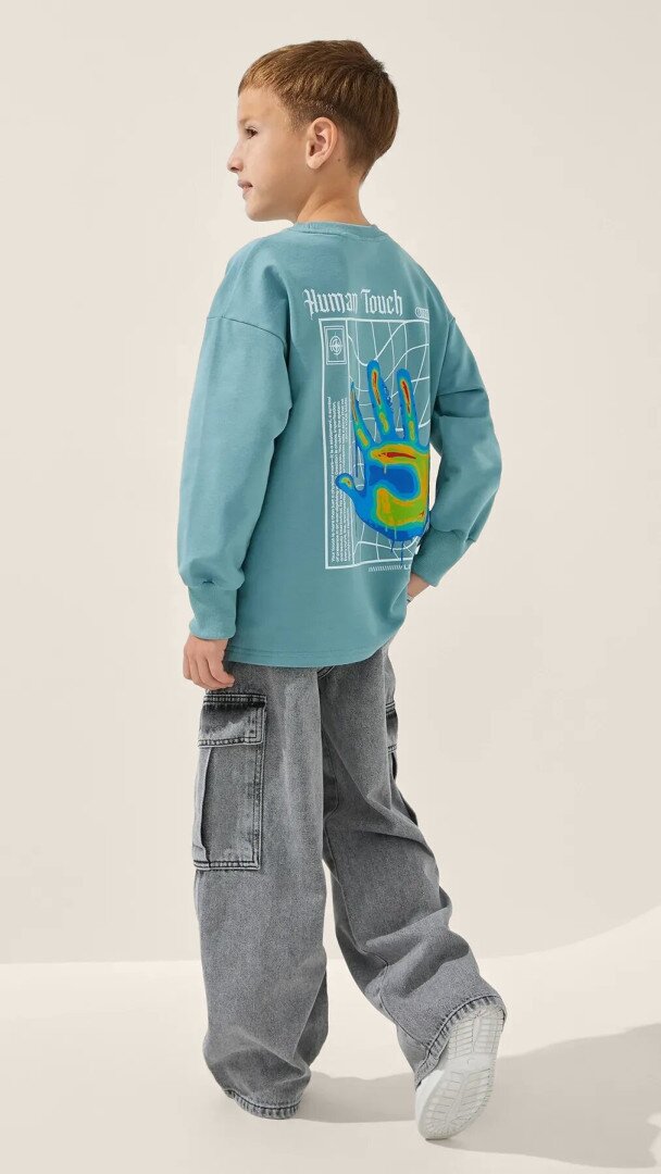 Світшот з принтом для хлопчика LAWA P-BB02314 128 см Синій shop (2000991063242)  Фото №2