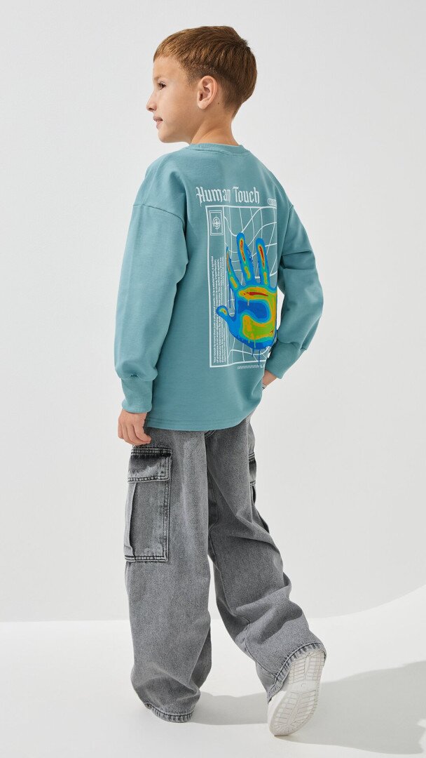 Світшот з принтом для хлопчика LAWA P-BB02314 122 см Синій shop (2000991063211)  Фото №3