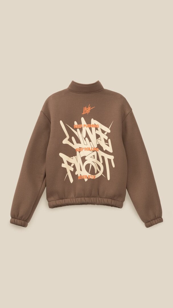 Світшот з принтом для хлопчика LAWA P-BB02330 164 см Кавовий shop (2000999388583)  Фото №2
