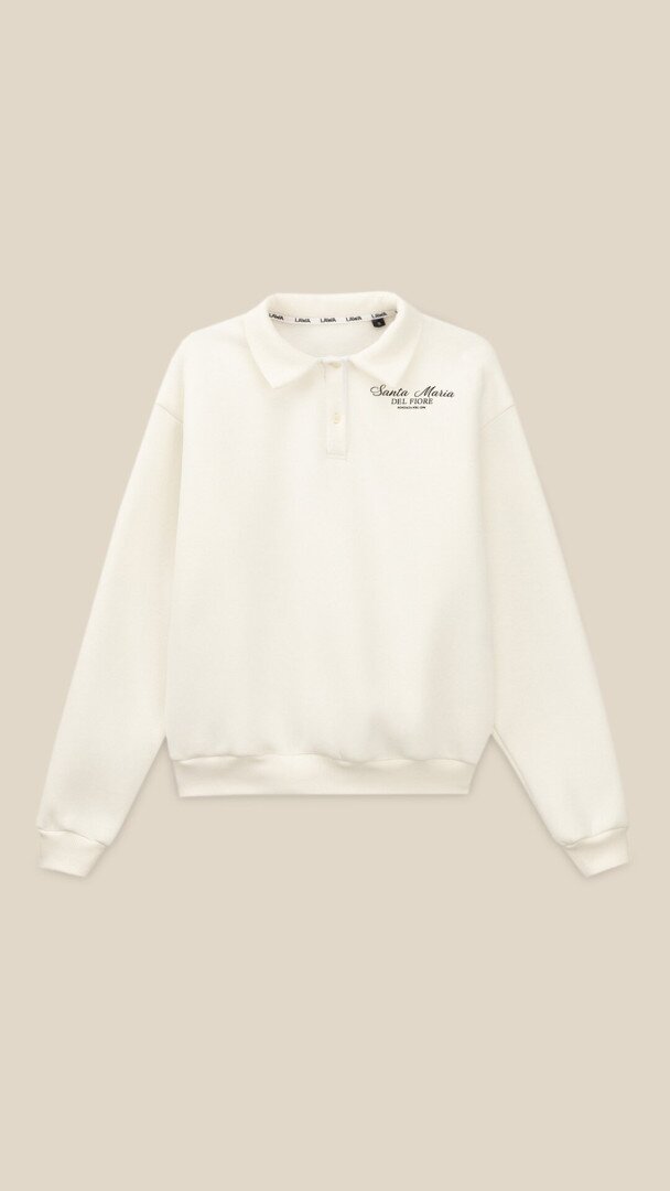 Світшот з принтом жіночий LAWA P-WT02309 2XL Молочний shop (2000999383045)