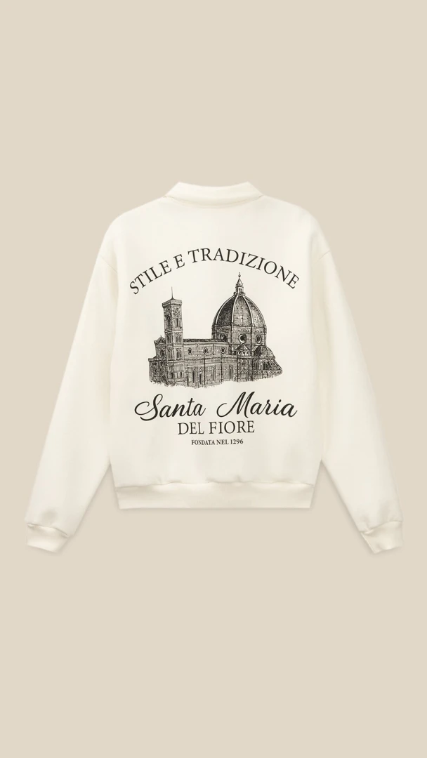 Світшот з принтом жіночий LAWA P-WT02309 2XL Молочний shop (2000999383045)  Фото №2