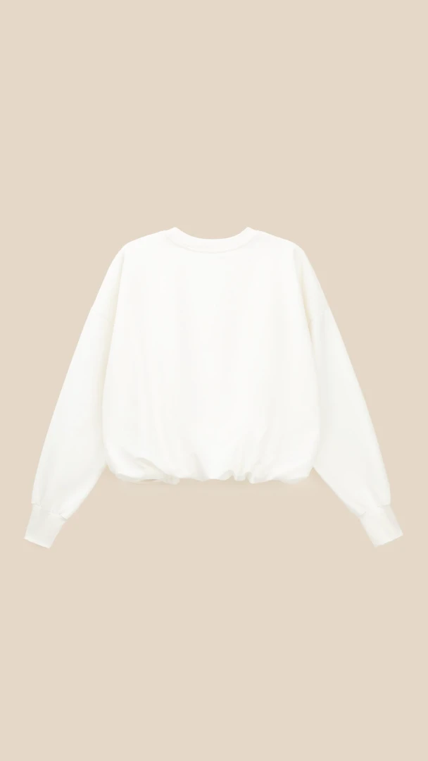 Світшот з принтом жіночий LAWA P-WT02311 L Молочний shop (2000999539565)  Фото №2