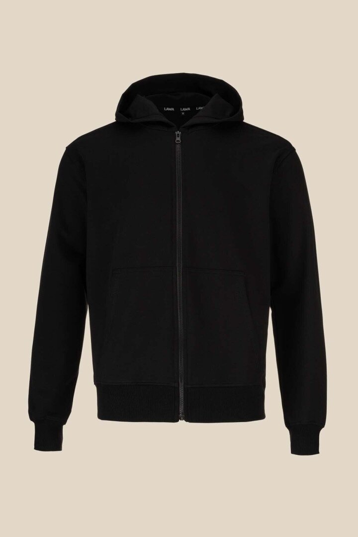 Толстовка однотонна чоловіча LAWA MBC02319 M Чорний shop (2000991018976)  Фото №4