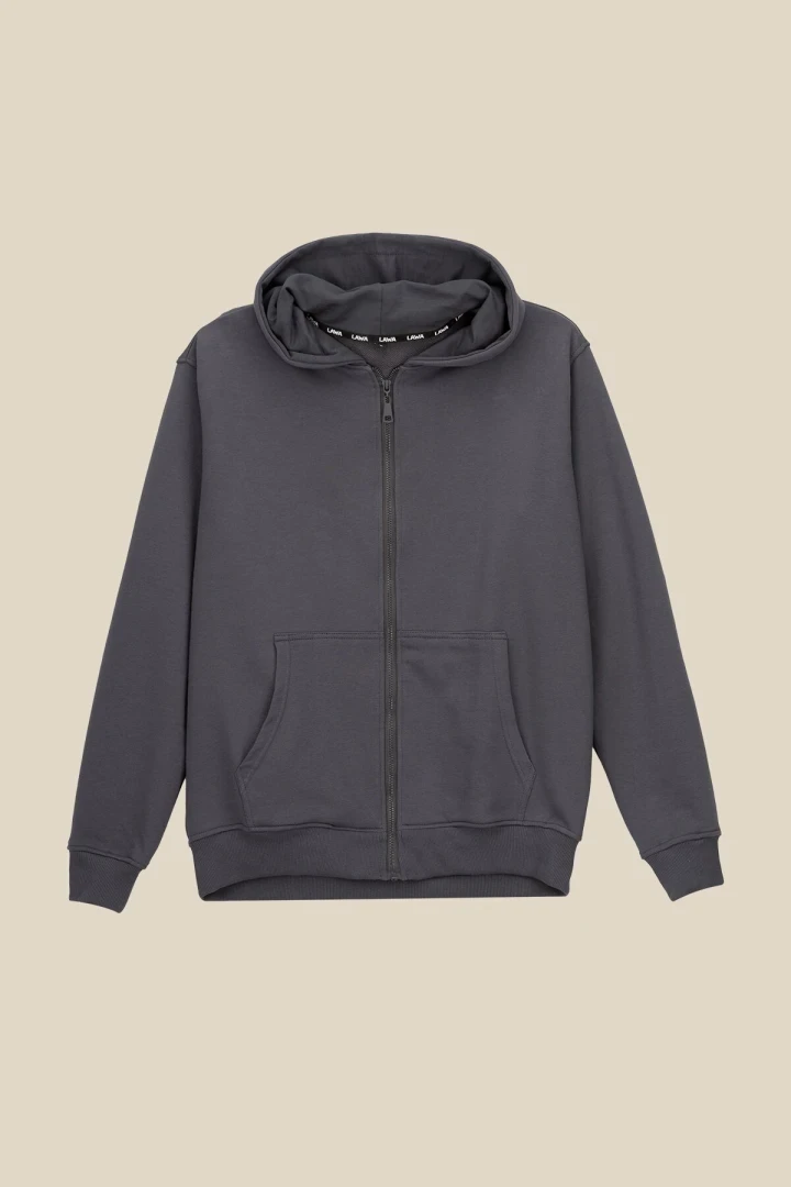 Толстовка однотонна чоловіча LAWA MBC02319 3XL Графітовий shop (2000991050662)  Фото №0