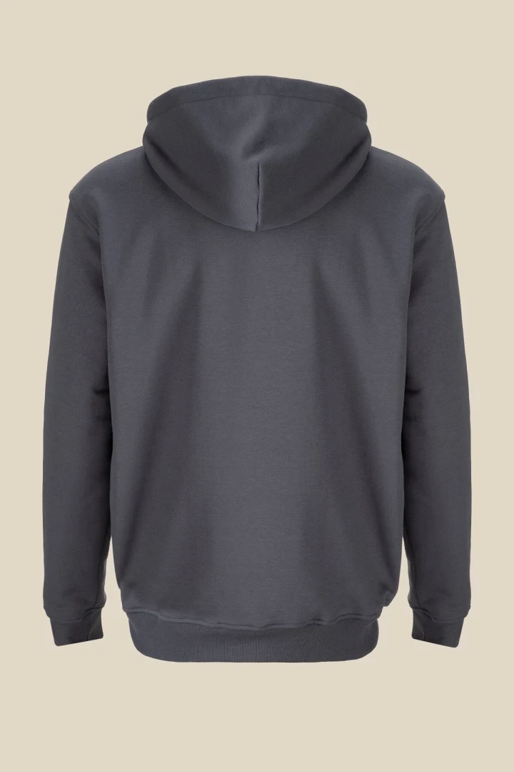 Толстовка однотонна чоловіча LAWA MBC02319 3XL Графітовий shop (2000991050662)  Фото №4