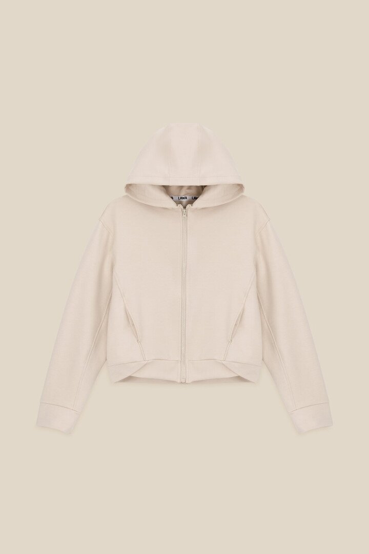 Толстовка однотонна для дівчинки LAWA K-GBC02301 128 см Бежевий shop (2000999164668)