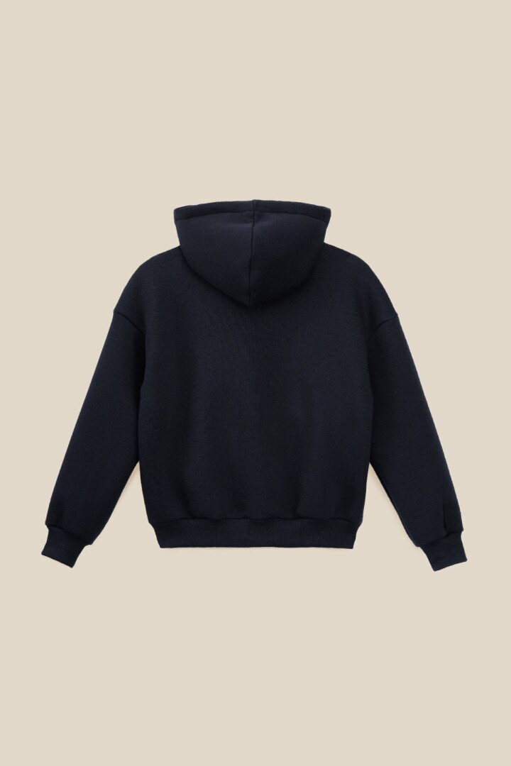 Толстовка однотонна для хлопчика LAWA BBC02309 122 см Темно-синій shop (2000990877062)  Фото №2