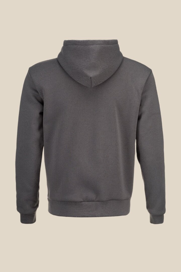 Толстовка однотонна чоловіча LAWA MBC02337 2XL Темний графіт shop (2000990917935)  Фото №8