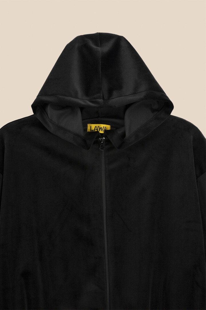 Толстовка однотонна жіноча LAWA K-WBC02303 XS Чорний shop (2000990970015)  Фото №0