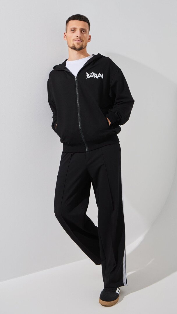 Толстовка з принтом чоловіча LAWA P-MT02309 M Чорний shop (2888000028006)  Фото №2