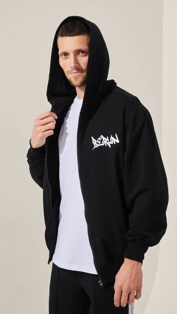 Толстовка з принтом чоловіча LAWA P-MT02309 XL Чорний shop (2888000028020)  Фото №0