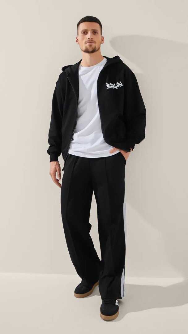 Толстовка з принтом чоловіча LAWA P-MT02309 XL Чорний shop (2888000028020)  Фото №1