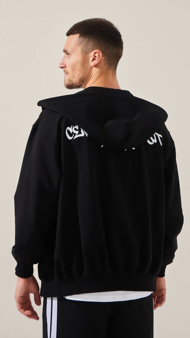 Толстовка з принтом чоловіча LAWA P-MT02309 XL Чорний shop (2888000028020)  Фото №3