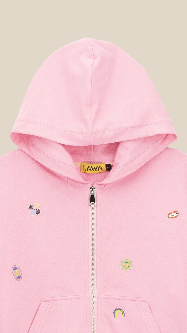 Толстовка з принтом жіноча LAWA P-WT02314 S Рожевий shop (2000999563010)  Фото №0