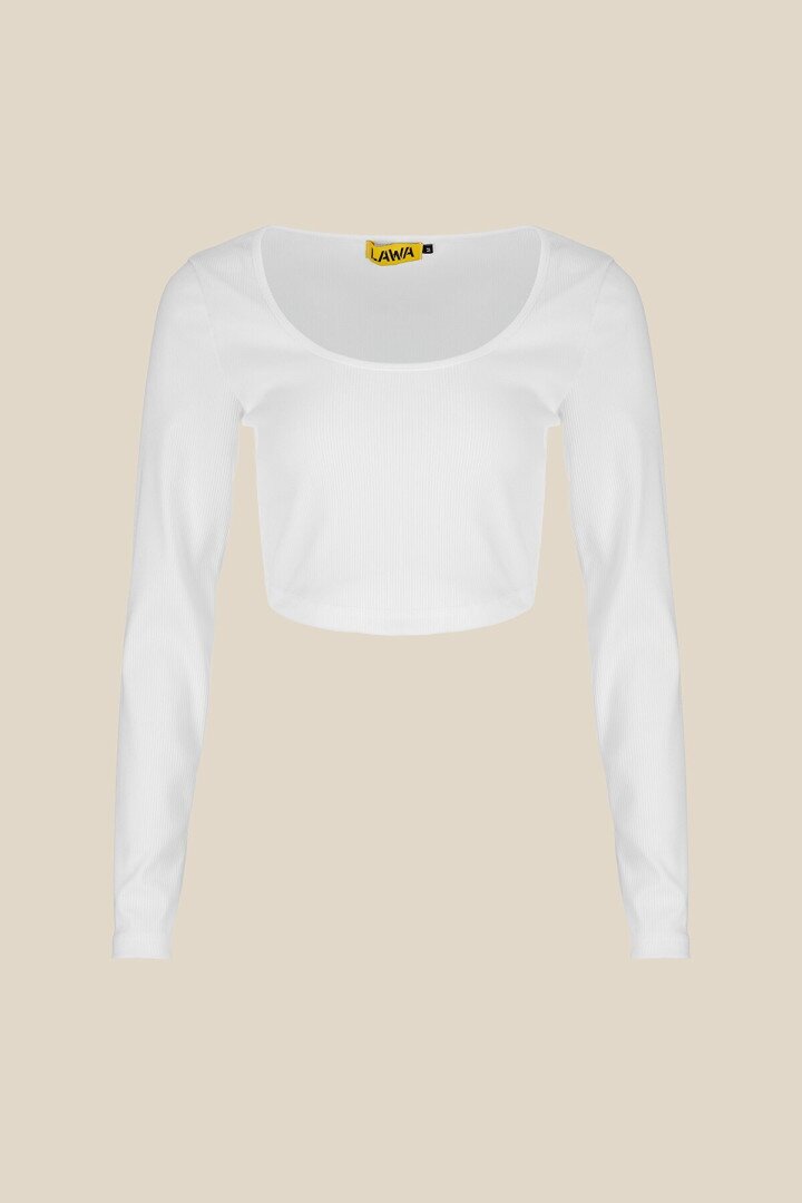 Топ однотонний жіночий LAWA WTC02435 M Білий shop (2000999166037)