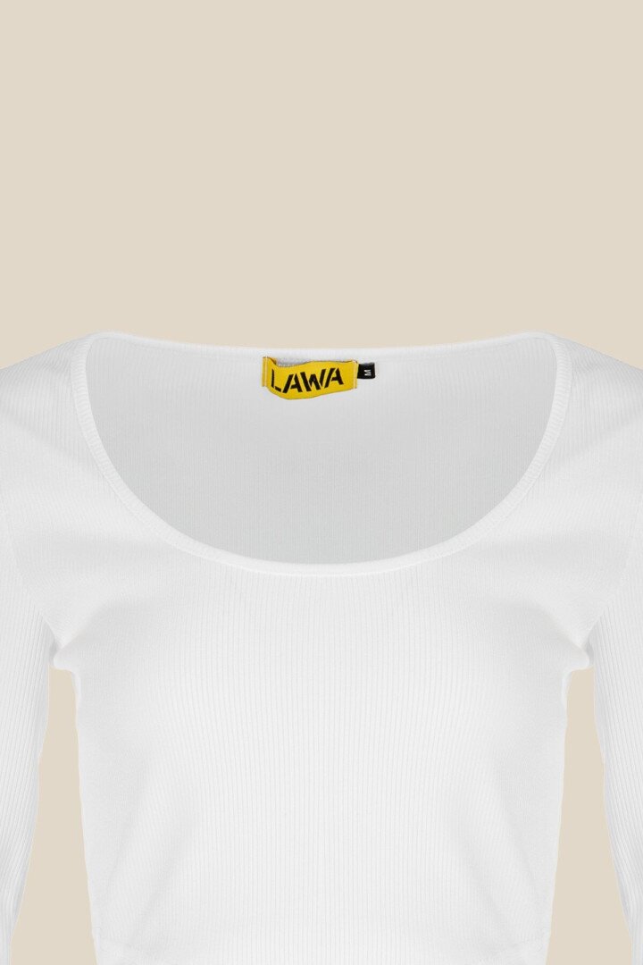 Топ однотонний жіночий LAWA WTC02435 M Білий shop (2000999166037)  Фото №0