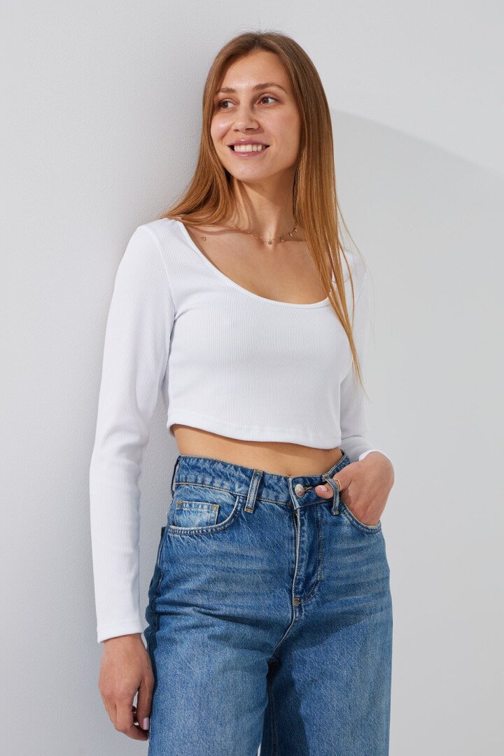 Топ однотонний жіночий LAWA WTC02435 2XS Білий shop (2000999166006)  Фото №0