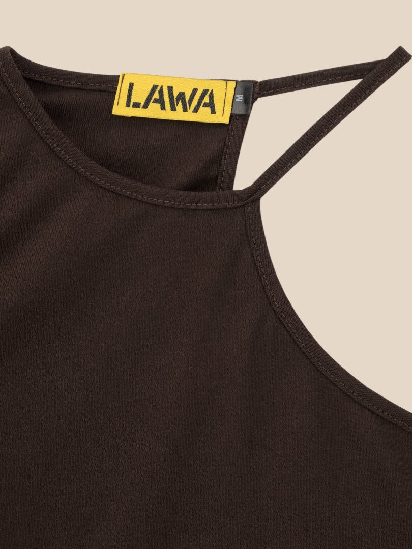Топ однотонний жіночий LAWA WTC02442 M Шоколадний shop (2000999640827)  Фото №0