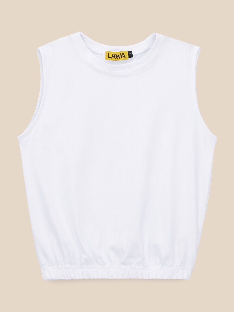 Топ однотонний жіночий LAWA WTC02497 XS Білий shop (2000999633928)