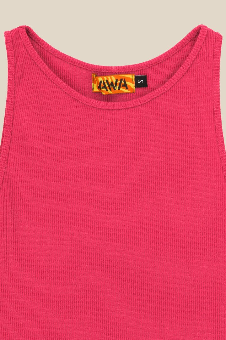Топ однотонний жіночий LAWA WBC02310 S Малиновий shop (2000990541512)  Фото №5