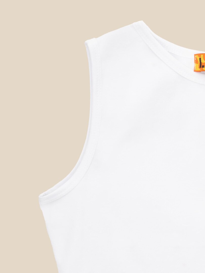 Топ однотонний жіночий LAWA WBC02380 L Білий shop (2000990547927)  Фото №7