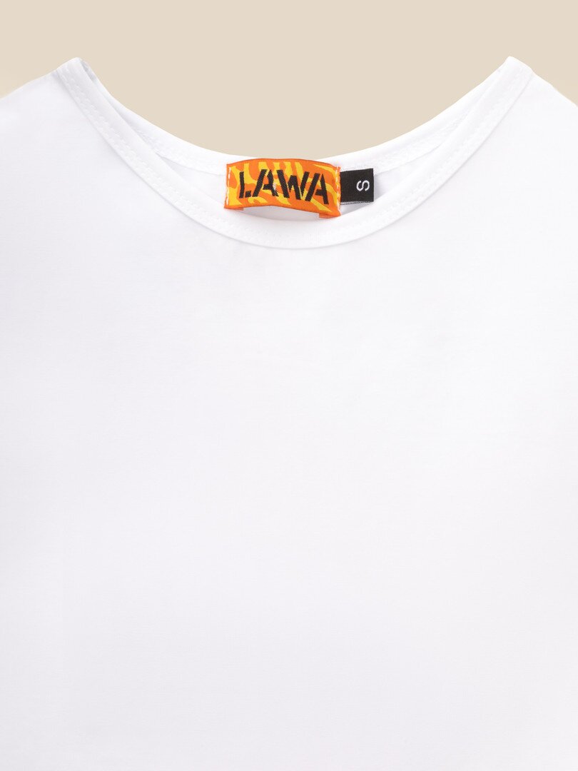 Топ однотонний жіночий LAWA WBC02380 L Білий shop (2000990547927)  Фото №8