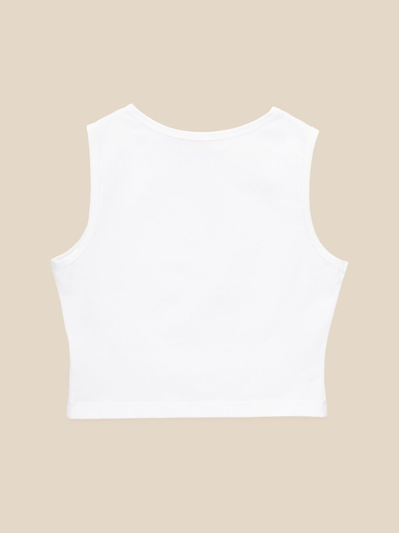 Топ однотонний жіночий LAWA WBC02380 L Білий shop (2000990547927)  Фото №4