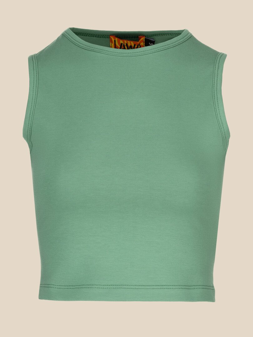 Топ однотонний жіночий LAWA WBC02380 S Оливковий shop (2000990554857)  Фото №2
