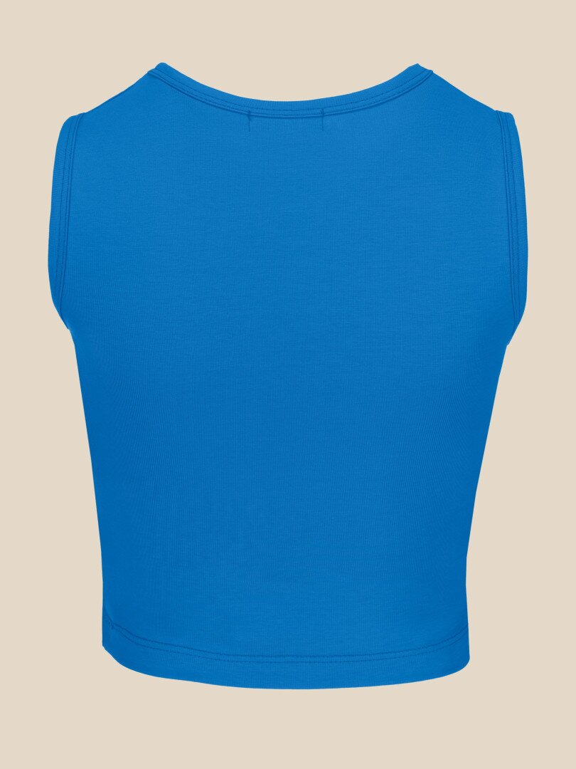 Топ однотонний жіночий LAWA WBC02380 M Синій shop (2000990559401)  Фото №5