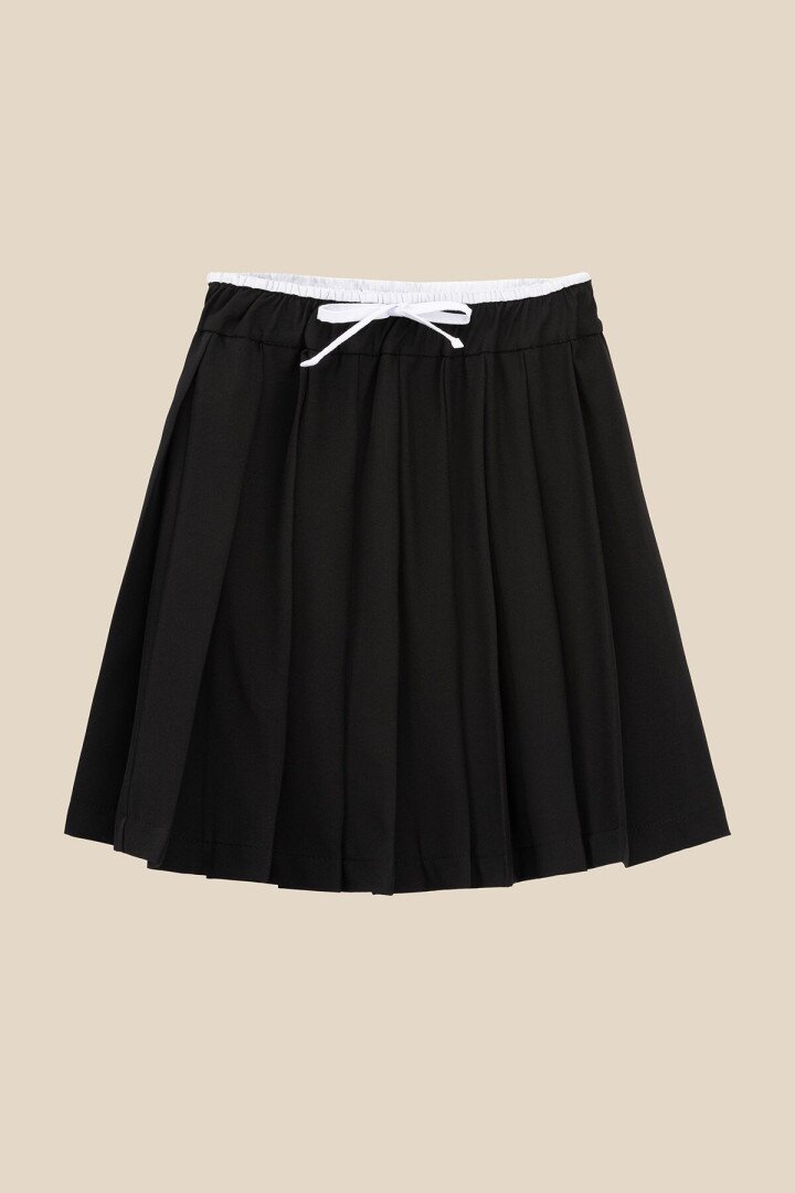 Спідниця однотонна для дівчинки LAWA GTC02305 134 см Чорний shop (2000990848345)  Фото №4