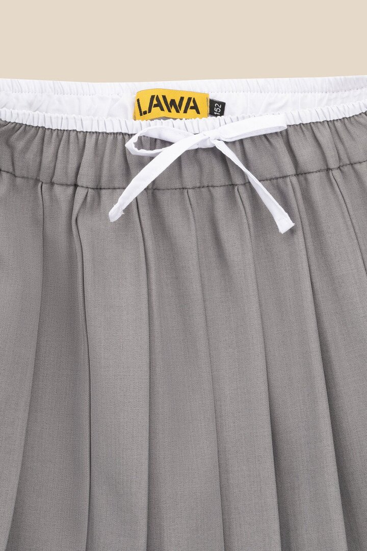 Спідниця однотонна для дівчинки LAWA GTC02305 158 см Сірий shop (2000990848253)  Фото №6
