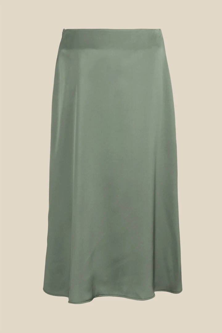Спідниця однотонна жіноча LAWA WTC02359 L Оливковий shop (2000990485267)  Фото №5
