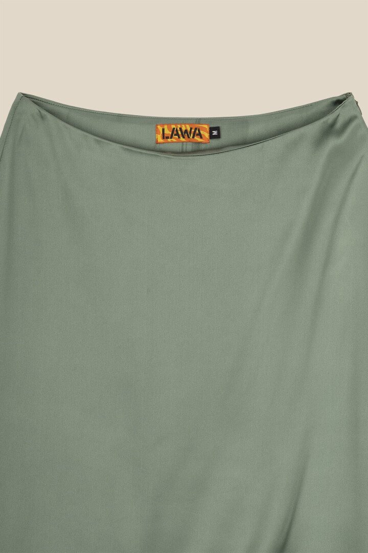 Спідниця однотонна жіноча LAWA WTC02359 M Оливковий shop (2000990485250)  Фото №6