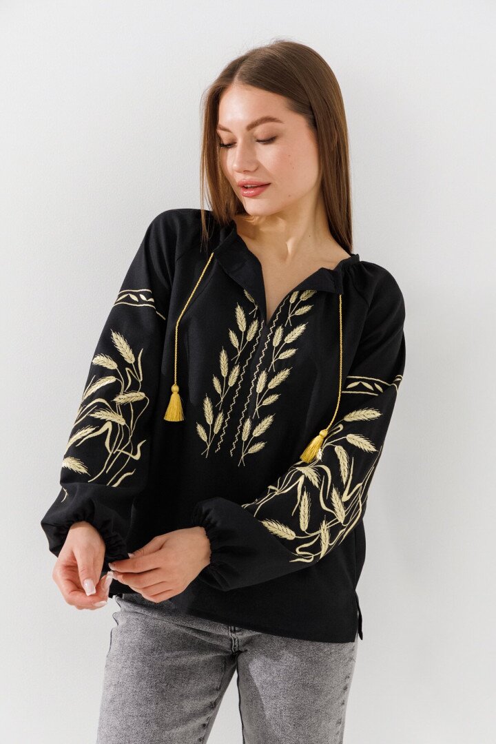 Вишиванка сорочка жіноча LAWA E-WB02319 L Чорний shop (2000990988454)  Фото №1