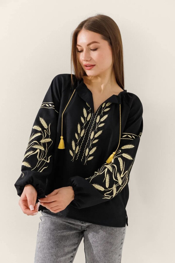 Вишиванка сорочка жіноча LAWA E-WB02319 L Чорний shop (2000990988454)  Фото №0