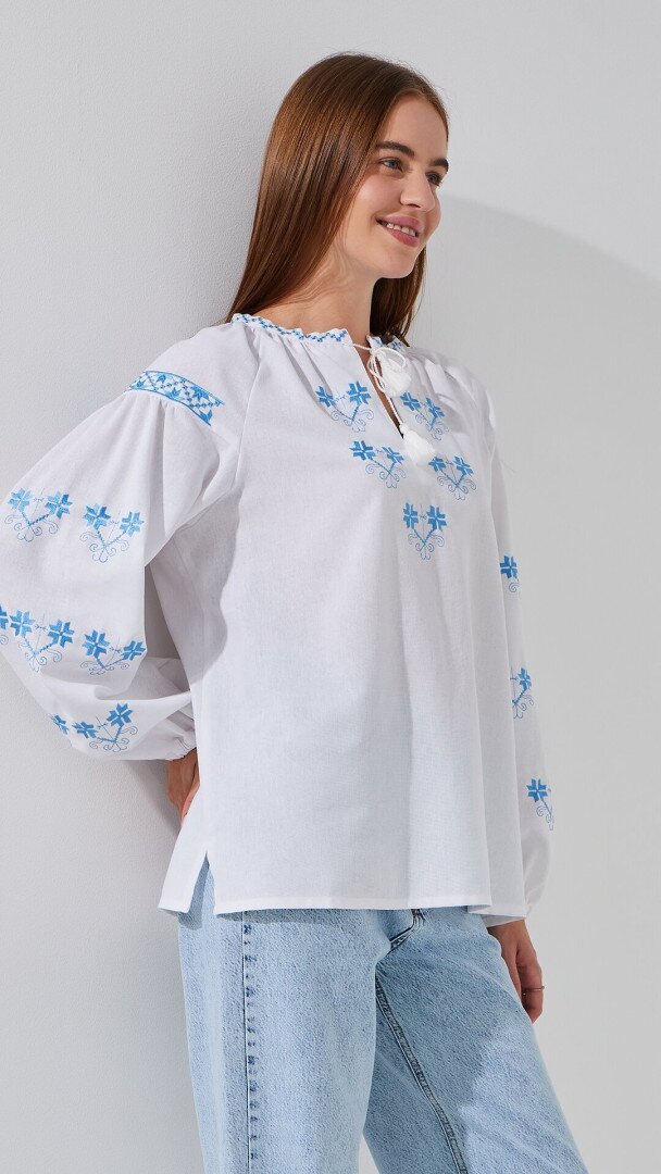 Вишиванка сорочка жіноча LAWA E-WB02322 2XL Білий shop (2000999228346)  Фото №2