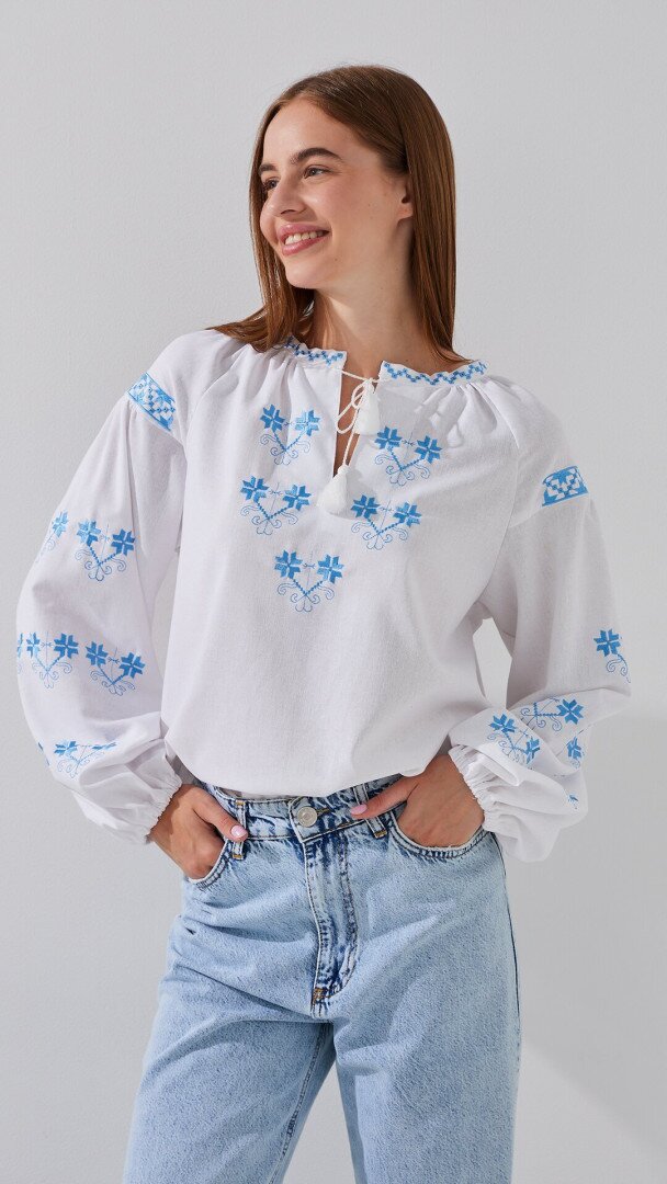 Вишиванка сорочка жіноча LAWA E-WB02322 2XL Білий shop (2000999228346)