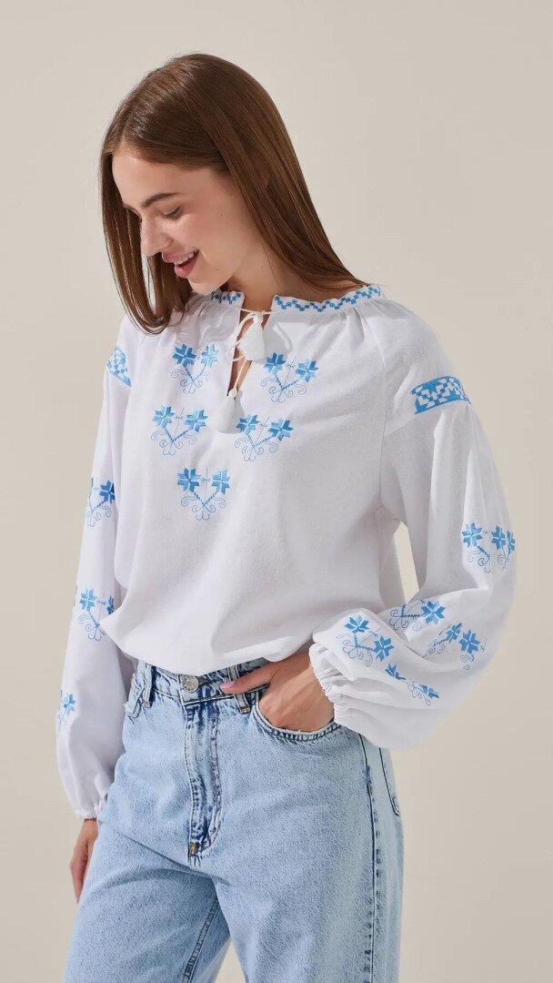 Вишиванка сорочка жіноча LAWA E-WB02322 2XL Білий shop (2000999228346)  Фото №0