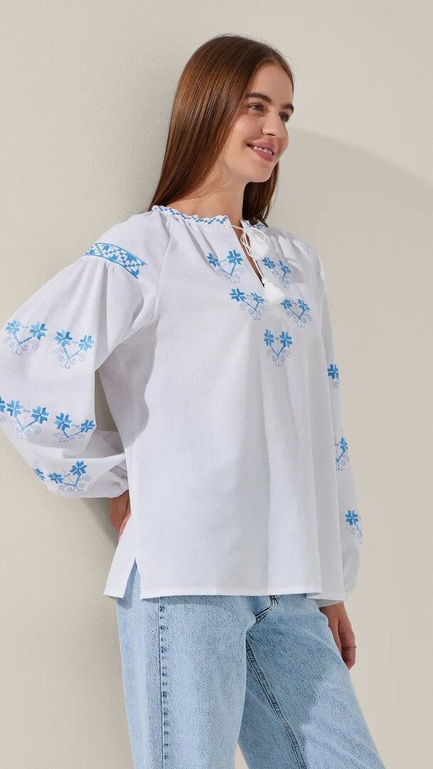 Вишиванка сорочка жіноча LAWA E-WB02322 2XL Білий shop (2000999228346)  Фото №1