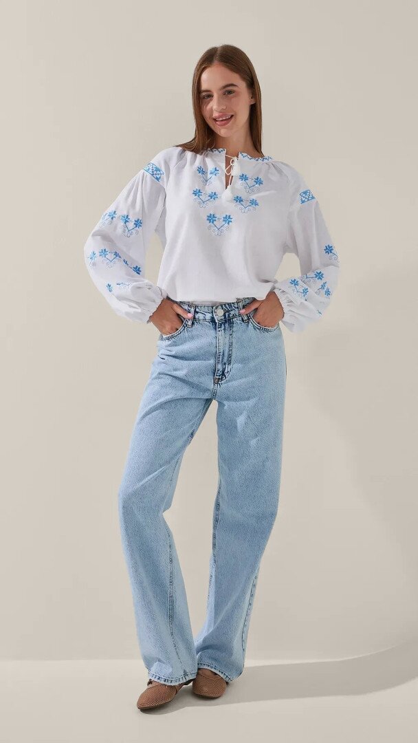Вишиванка сорочка жіноча LAWA E-WB02322 2XL Білий shop (2000999228346)  Фото №2