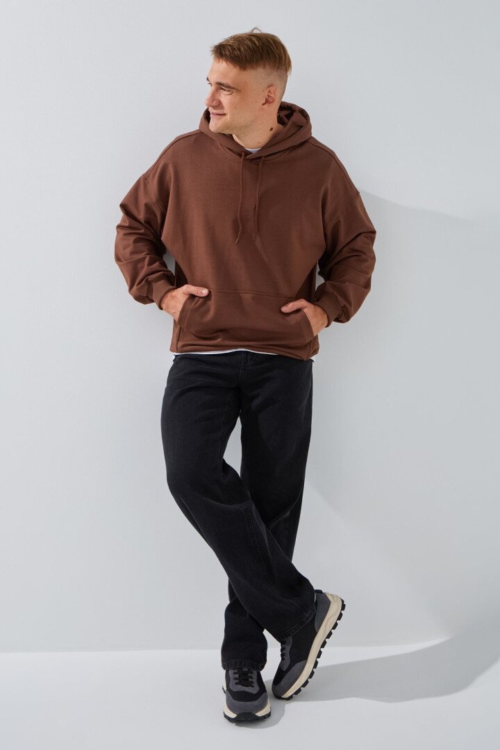 Худі однотонний чоловічий LAWA MBC02372 S Мокко shop (2000991066977)  Фото №1