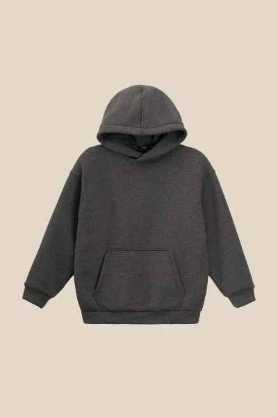 Худі однотонний для хлопчика LAWA BBC02310 128 см Сірий shop (2000990925008)