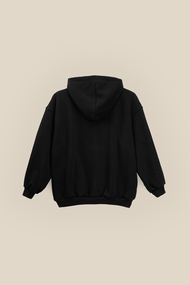 Худі однотонний для хлопчика LAWA BBC02319 122 см Чорний shop (2000990980892)  Фото №2
