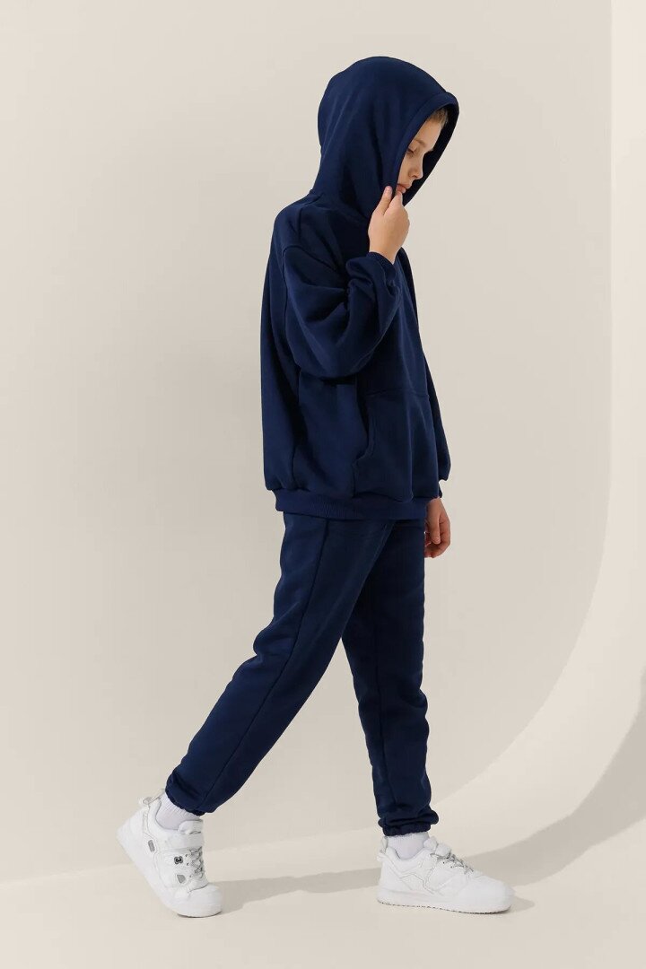 Худі однотонний для хлопчика LAWA BBC02319 152 см Синій shop (2000990998750)  Фото №1