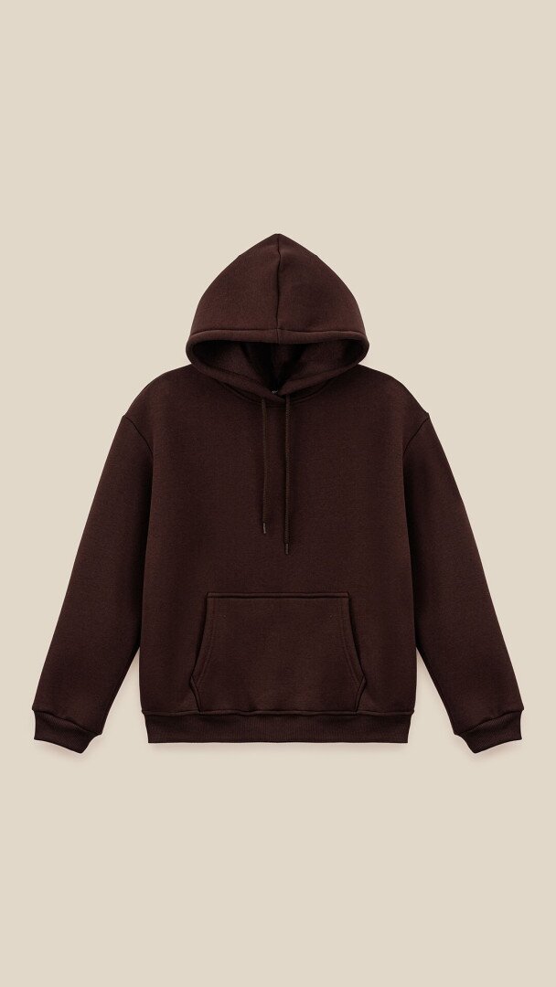 Худі однотонний жіночий LAWA WBC02321 2XL Шоколадний shop (2888000029331)