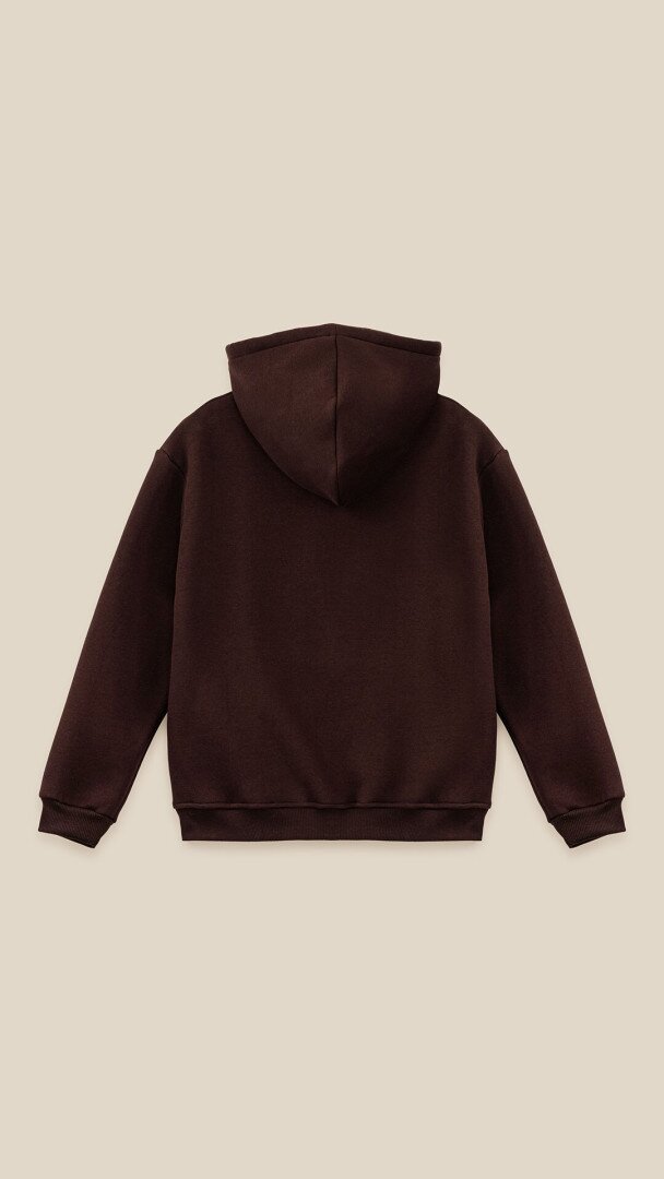 Худі однотонний жіночий LAWA WBC02321 2XL Шоколадний shop (2888000029331)  Фото №2